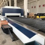2kw cnc serat laser pemotong, pemotongan laser dan mesin ukiran dengan meja pertukaran