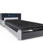 plat / tiub logam serat laser pemotong mesin 1000 watt usa memotong kepala lasermech