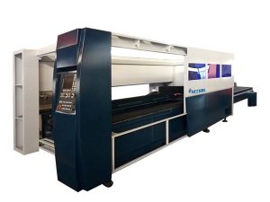 lembaran logam mesin pemotong laser industri 500w sistem perlindungan kandang