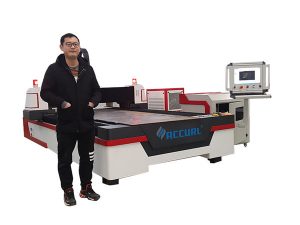 panduan linear memacu mesin pemotong paip cnc laser untuk tembaga / titanium