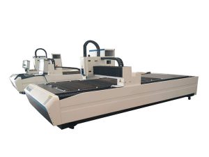 peralatan pemotong tiub laser penggunaan dua, mesin pemotong tiub laser cnc profesional